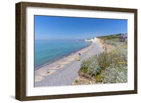 View of Seven Sisters Chalk Cliffs from Birling Gap, South Downs National Park-Frank Fell-Framed Photographic Print