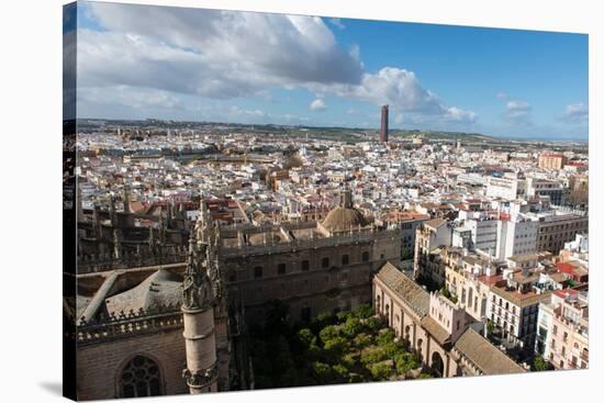 View of Seville from Giralda Bell Tower, Seville, Andalucia, Spain-Carlo Morucchio-Stretched Canvas