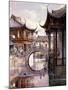 View of Shanghai, China, C1860-Jean Henri Zuber-Mounted Giclee Print