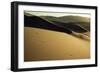 View of Sharply-Cut Shadowed Dunes near Dunhuang. Gansu Province, People's Republic of China., 1980-James L Stanfield-Framed Giclee Print