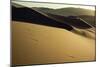 View of Sharply-Cut Shadowed Dunes near Dunhuang. Gansu Province, People's Republic of China., 1980-James L Stanfield-Mounted Giclee Print