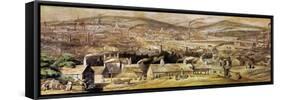 View of Sheffield, England-William Ibbitt-Framed Stretched Canvas
