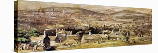 View of Sheffield, England-William Ibbitt-Stretched Canvas