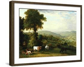 View of Shibden Valley-John Horner-Framed Giclee Print