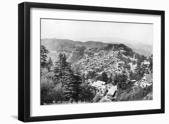 View of Shimla, from 'Bonnie Moon, India, 20th Century-null-Framed Giclee Print