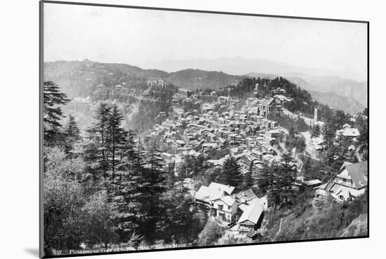 View of Shimla, from 'Bonnie Moon, India, 20th Century-null-Mounted Giclee Print