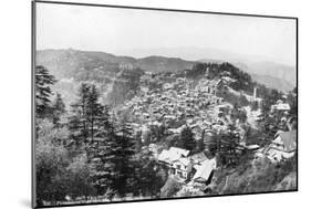 View of Shimla, from 'Bonnie Moon, India, 20th Century-null-Mounted Giclee Print