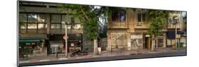 View of shops on the street, Allenby Street, Tel Aviv, Israel-null-Mounted Photographic Print