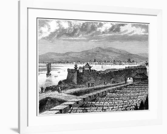 View of Si-Ngan-Fou, China, 19th Century-Weber-Framed Giclee Print