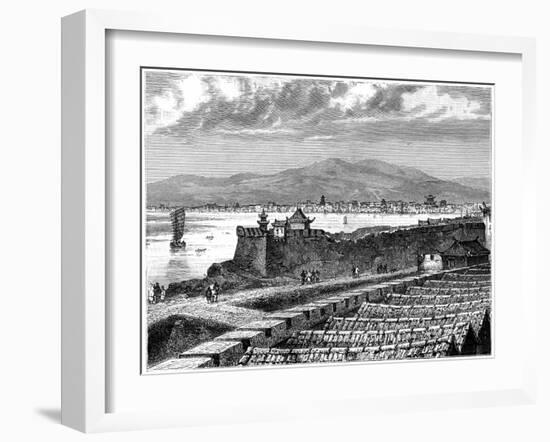 View of Si-Ngan-Fou, China, 19th Century-Weber-Framed Giclee Print