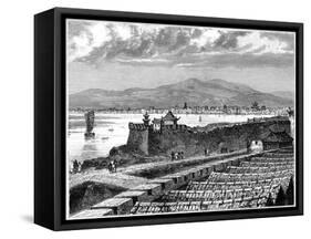 View of Si-Ngan-Fou, China, 19th Century-Weber-Framed Stretched Canvas