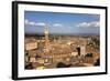 View of Siena Palazzo Publico and Piazza Del Campo, Siena, Tuscany, Italy, Europe-Simon Montgomery-Framed Photographic Print