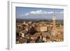 View of Siena Palazzo Publico and Piazza Del Campo, Siena, Tuscany, Italy, Europe-Simon Montgomery-Framed Photographic Print