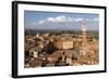 View of Siena Palazzo Publico and Piazza Del Campo, Siena, Tuscany, Italy, Europe-Simon Montgomery-Framed Photographic Print