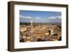 View of Siena Palazzo Publico and Piazza Del Campo, Siena, Tuscany, Italy, Europe-Simon Montgomery-Framed Photographic Print