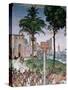 View of Siena with the Cathedral and Porta Camollia-Bernardino di Betto Pinturicchio-Stretched Canvas