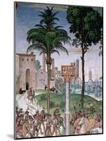 View of Siena with the Cathedral and Porta Camollia-Bernardino di Betto Pinturicchio-Mounted Giclee Print