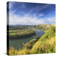 View of Sigatoka River, Sigatoka, Viti Levu, Fiji-Ian Trower-Stretched Canvas