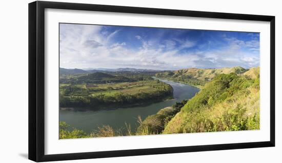 View of Sigatoka River, Sigatoka, Viti Levu, Fiji-Ian Trower-Framed Photographic Print