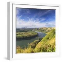 View of Sigatoka River, Sigatoka, Viti Levu, Fiji-Ian Trower-Framed Photographic Print