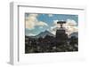 View of sign at entrance to Timanfaya National Park, Lanzarote, Las Palmas-Frank Fell-Framed Photographic Print