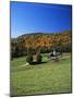 View of Silo and Autumn Landscape, Northeast Kingdom, Vermont, USA-Walter Bibikow-Mounted Photographic Print