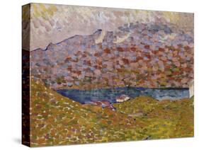 View of Silver Lake and Piz Corvatsch, C. 1906-Giovanni Giacometti-Stretched Canvas