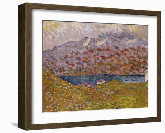 View of Silver Lake and Piz Corvatsch, C. 1906-Giovanni Giacometti-Framed Giclee Print