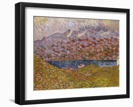 View of Silver Lake and Piz Corvatsch, C. 1906-Giovanni Giacometti-Framed Giclee Print