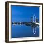 View of Singapore Flyer, Gardens by the Bay and Marina Bay Sands Hotel at dawn, Singapore-Ian Trower-Framed Photographic Print