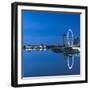 View of Singapore Flyer, Gardens by the Bay and Marina Bay Sands Hotel at dawn, Singapore-Ian Trower-Framed Photographic Print