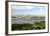 View of Singapore from Carlsberg Tower in Sentosa, Singapore, Southeast Asia, Asia-Balan Madhavan-Framed Photographic Print