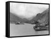 View of Skagway, Alaska Photograph - Skagway, AK-Lantern Press-Framed Stretched Canvas