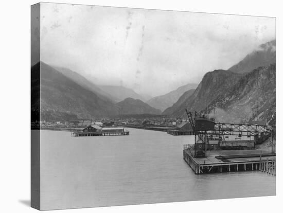 View of Skagway, Alaska Photograph - Skagway, AK-Lantern Press-Stretched Canvas