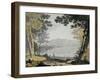 View of Skiddaw and Derwentwater, C.1780 (W/C and Pen over Pencil)-Joseph Farington-Framed Giclee Print