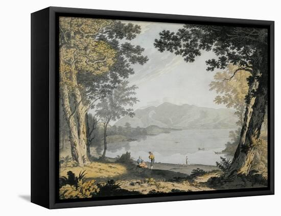 View of Skiddaw and Derwentwater, C.1780 (W/C and Pen over Pencil)-Joseph Farington-Framed Stretched Canvas