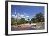 View of Sky Tower from Albert Park, Auckland, North Island, New Zealand, Pacific-Ian-Framed Photographic Print