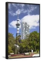 View of Sky Tower from Albert Park, Auckland, North Island, New Zealand, Pacific-Ian-Framed Photographic Print