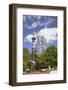 View of Sky Tower from Albert Park, Auckland, North Island, New Zealand, Pacific-Ian-Framed Photographic Print