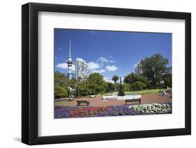 View of Sky Tower from Albert Park, Auckland, North Island, New Zealand, Pacific-Ian-Framed Photographic Print