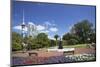 View of Sky Tower from Albert Park, Auckland, North Island, New Zealand, Pacific-Ian-Mounted Photographic Print