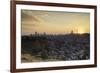 View of skyline at sunset, Johannesburg, Gauteng, South Africa, Africa-Ian Trower-Framed Photographic Print