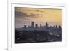 View of skyline at sunset, Johannesburg, Gauteng, South Africa, Africa-Ian Trower-Framed Photographic Print