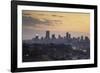 View of skyline at sunset, Johannesburg, Gauteng, South Africa, Africa-Ian Trower-Framed Photographic Print