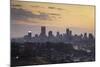 View of skyline at sunset, Johannesburg, Gauteng, South Africa, Africa-Ian Trower-Mounted Photographic Print