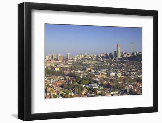 View of skyline, Johannesburg, Gauteng, South Africa, Africa-Ian Trower-Framed Photographic Print