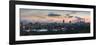 View of Skyline of Coastal Area of Fukuoka at Sunset, Kyushu, Japan-Ian Trower-Framed Premium Photographic Print