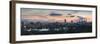View of Skyline of Coastal Area of Fukuoka at Sunset, Kyushu, Japan-Ian Trower-Framed Photographic Print