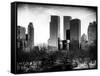 View of Skyscrapers from Central Park in Winter - Manhattan - New York City - United States - USA-Philippe Hugonnard-Framed Stretched Canvas