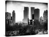 View of Skyscrapers from Central Park in Winter - Manhattan - New York City - United States - USA-Philippe Hugonnard-Stretched Canvas